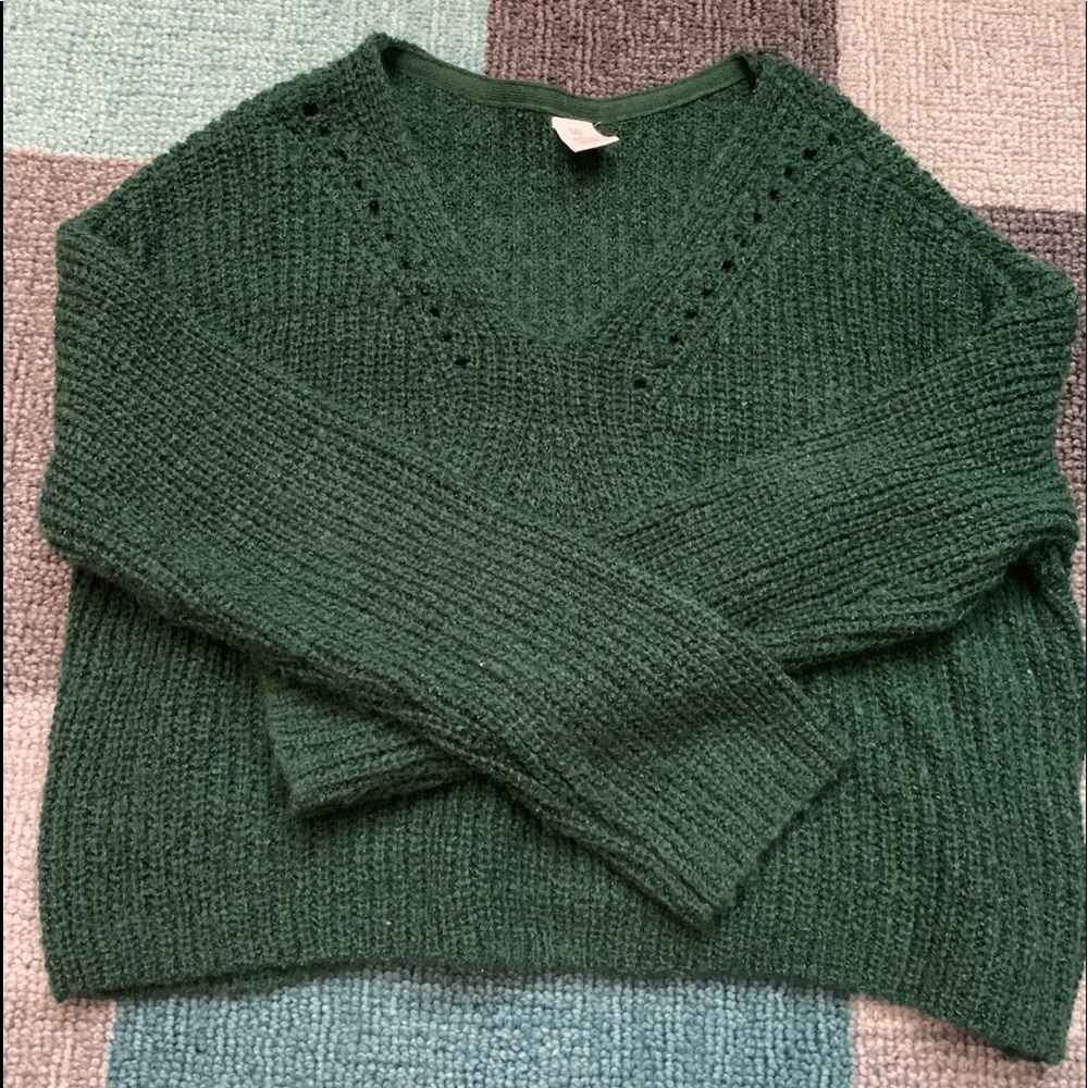 PacSun Me to We emerald knit sweater